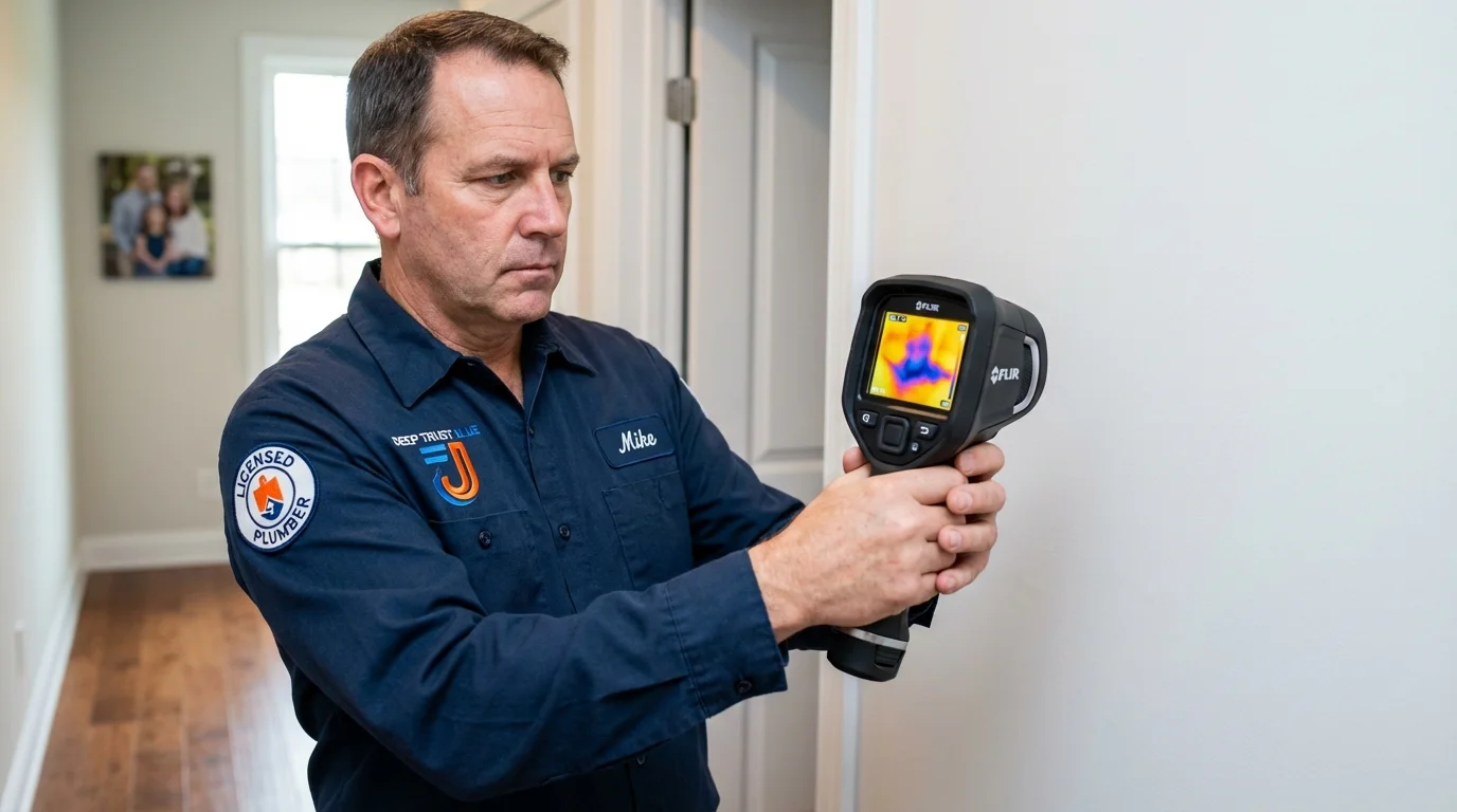 Thermal imaging leak detection by Johns Plumbing LLC in Sheboygan